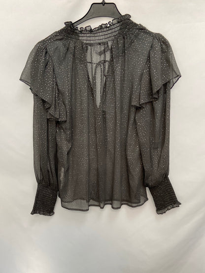 ZARA.Blusa plumeti volantes T.s