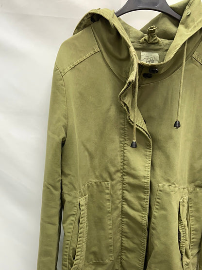 ZARA.Cazadora verde caza T.L