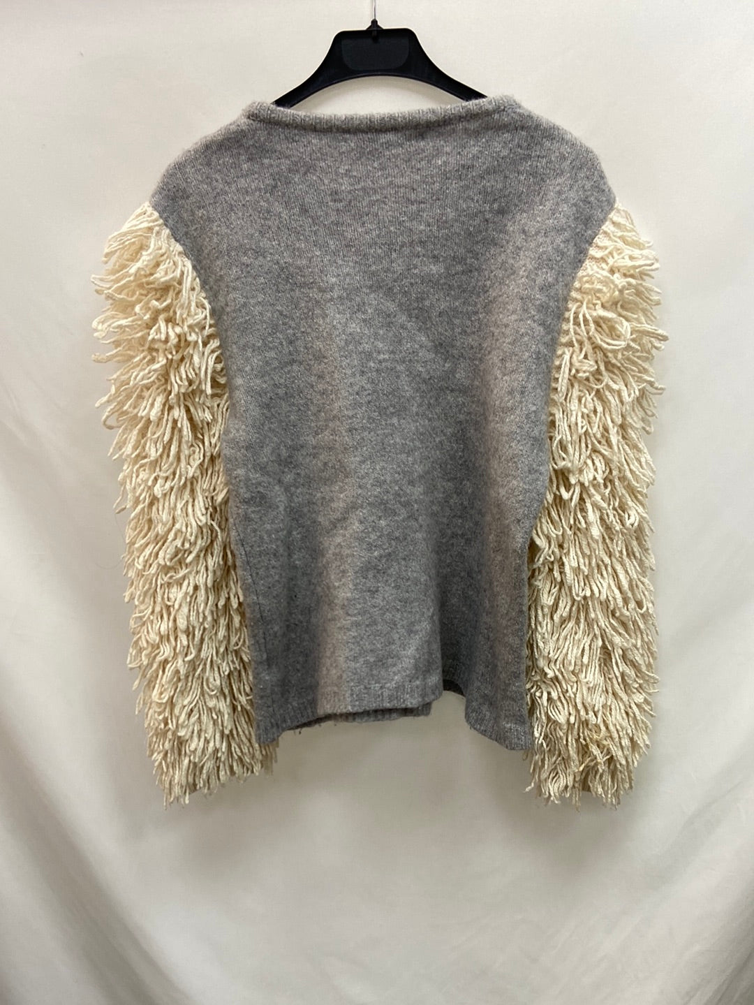 UTERQÜE.Jersey bicolor flecos T.S/M (Tara)