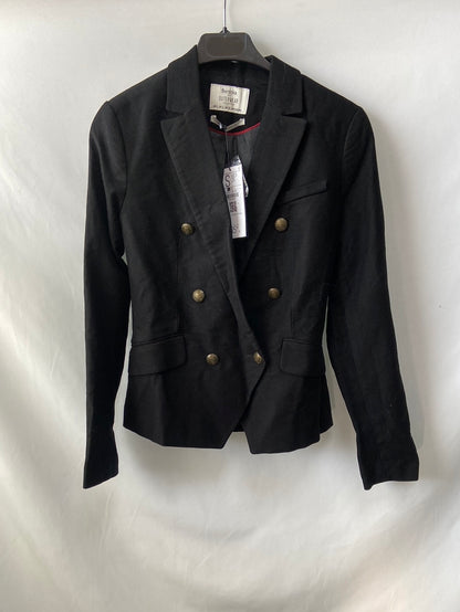 BERHSKA. Black blazer-cut jacket Ts