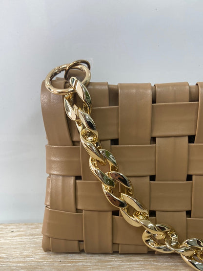 OTHERS. Camel braided bag