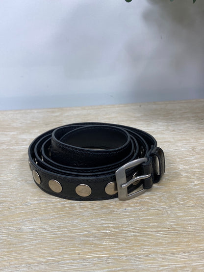 SAINT LAUREN. Studded slim belt S.100