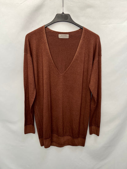 FALCONERY.Jersey cashemere cuello pico T.s