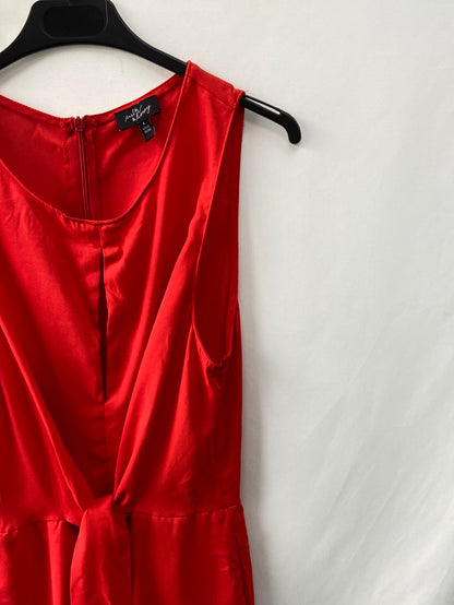 MILK&amp;HONEY. Red short jumpsuit TL