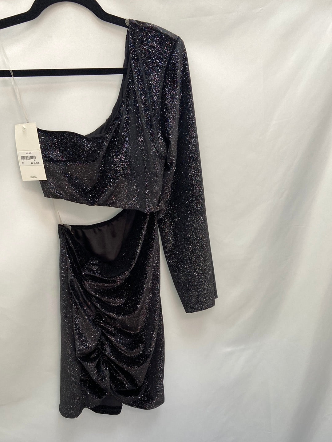 MULAYA.Vestido asimétrico estampado T.XS