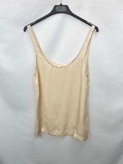 AMERICAN VINTAGE. Top 100% cupro beige T.s