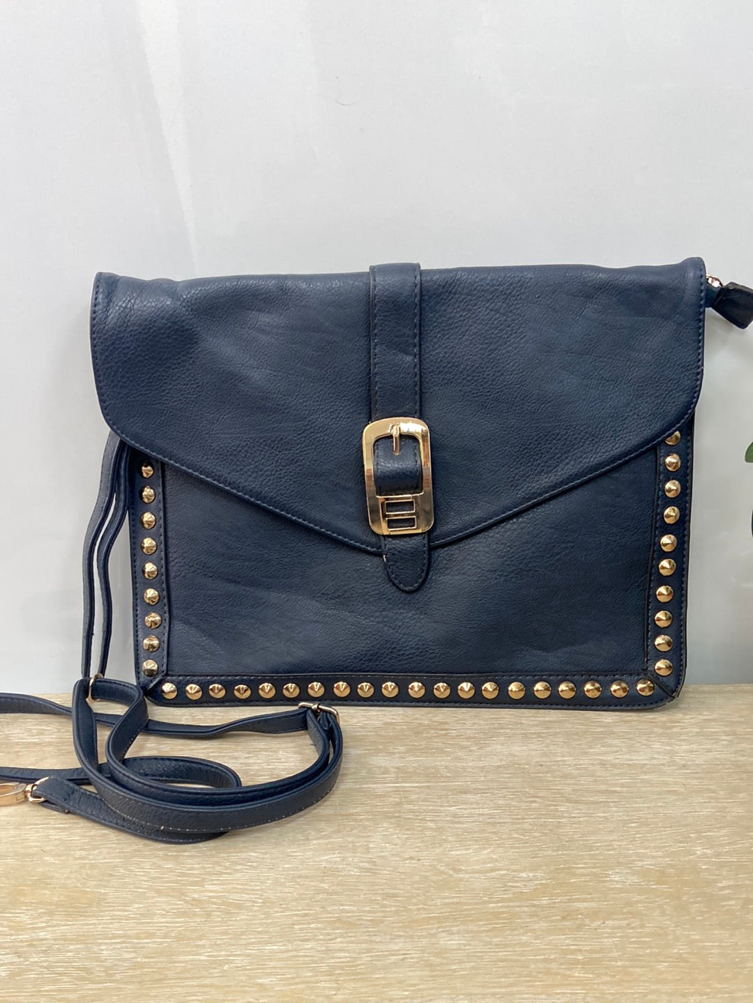 OTHER. Blue studded purse/bag