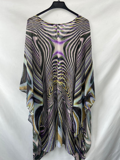 LEBOR GABALA. Vestido seda estilo caftán T.M