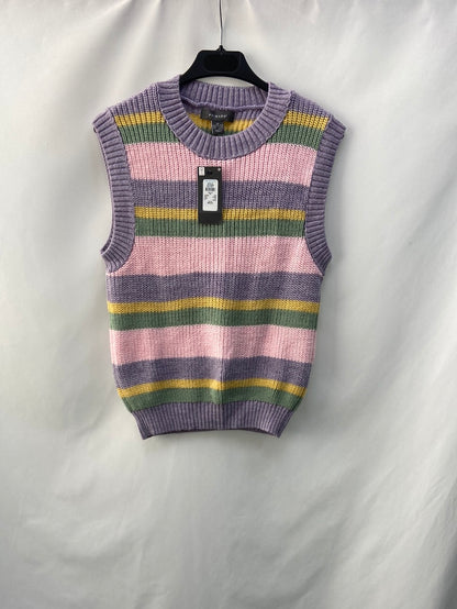 PRIMARK.Pastel striped vest S.34/36