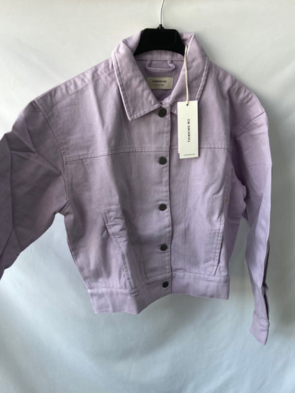 THINKING MU. Cazadora denim lila T.m