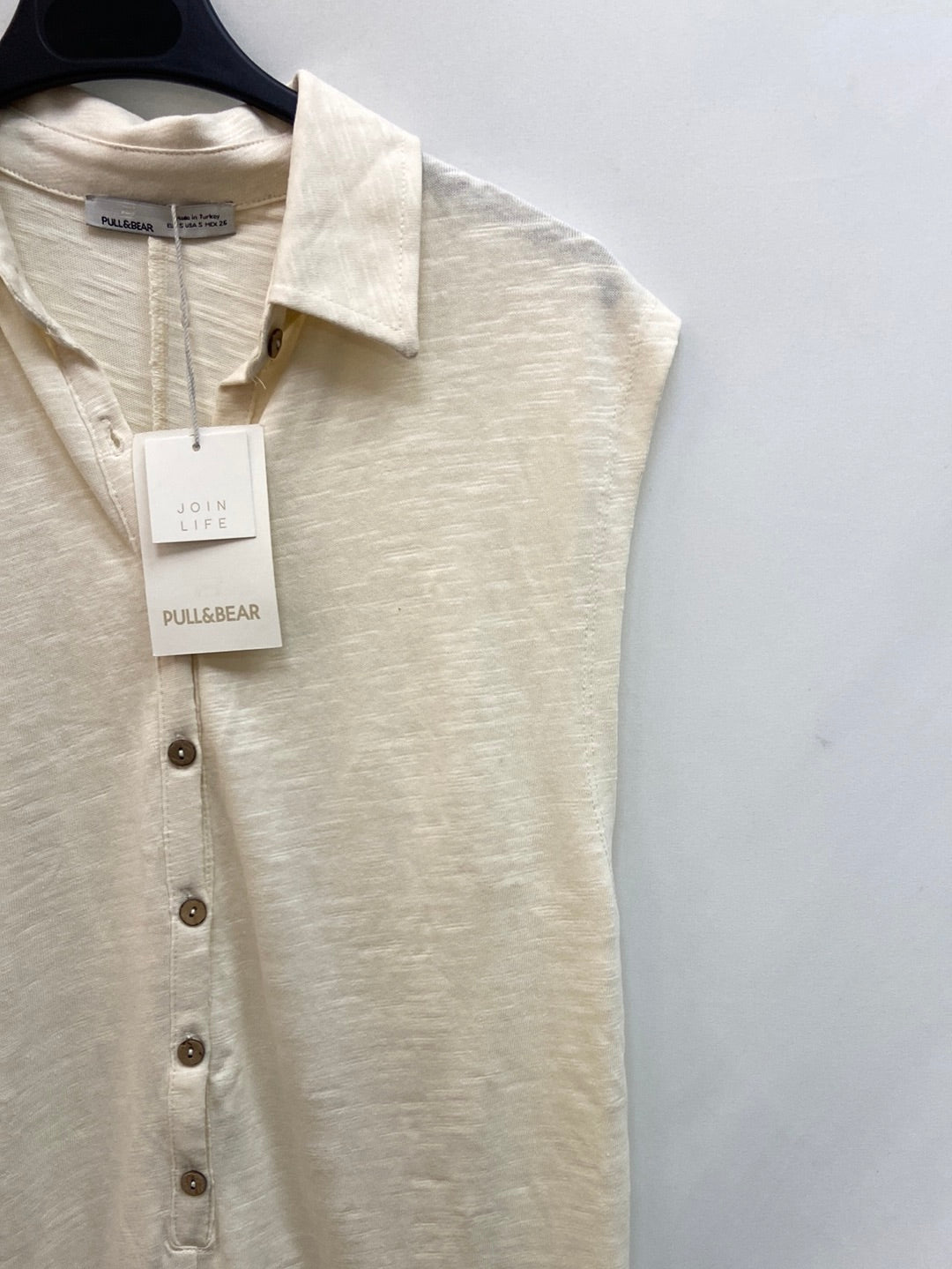 PULL&amp;BEAR. Beige TS short jumpsuit