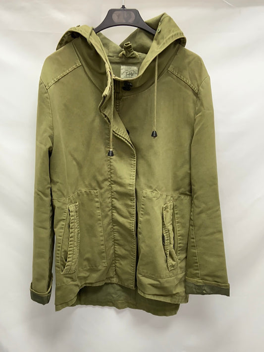 ZARA.Cazadora verde caza T.L