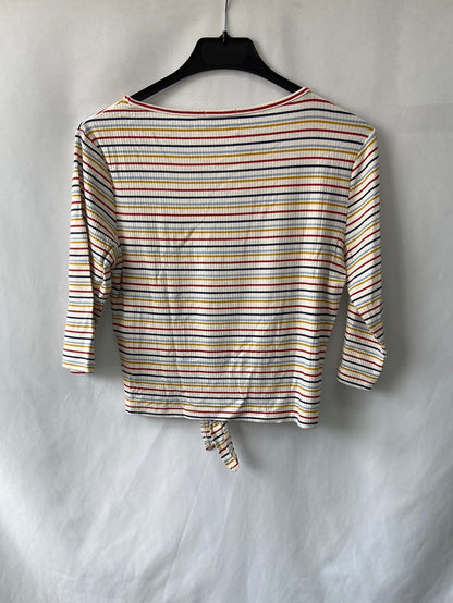 EASY WEAR.Top punto canalé rayas T.M