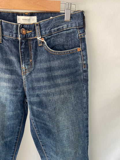 MANGO. Washed blue trousers, size 34
