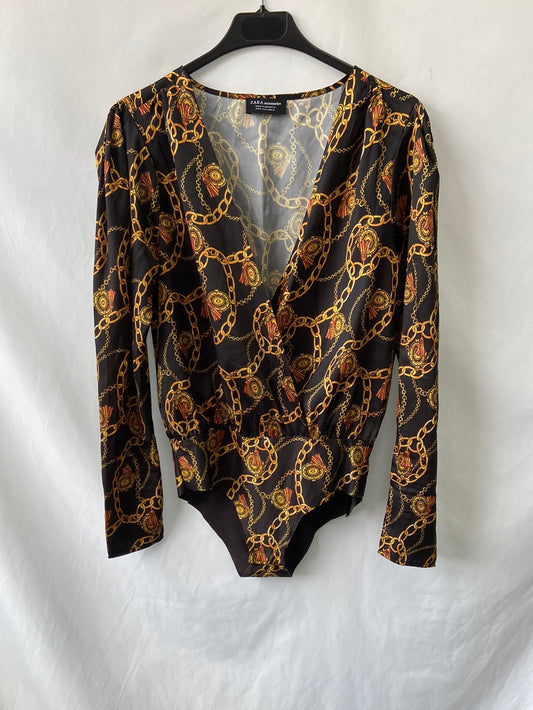 ZARA.Body estampado Cadenas T.S