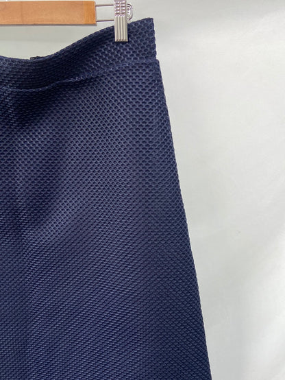 COS.Blue textured flared skirt S.42