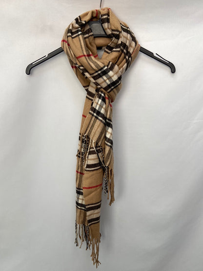 PASSIGATI.Bufanda cuadros beiges