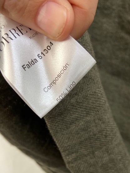 ROBERTO TORRETA. Short linen skirt Ts