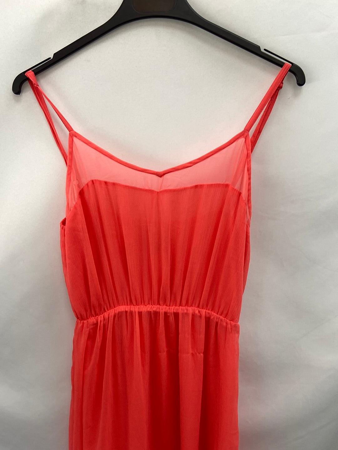 BERSHKA. Long coral dress TS