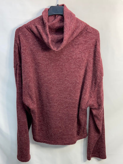 OTRAS.Jersey burdeos oversized T.s