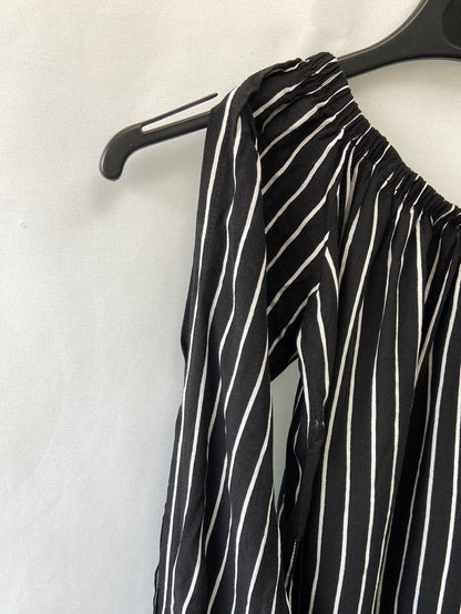 OTHER.Striped boat neck top Ts