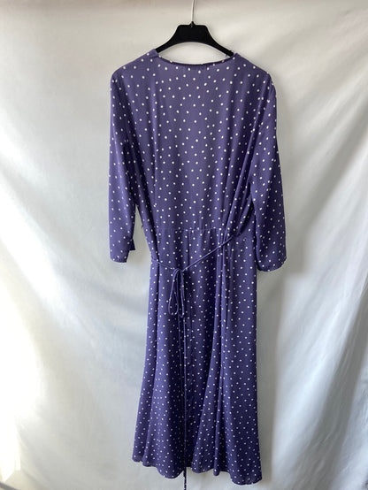 MANGO. Long polka dot dress TM