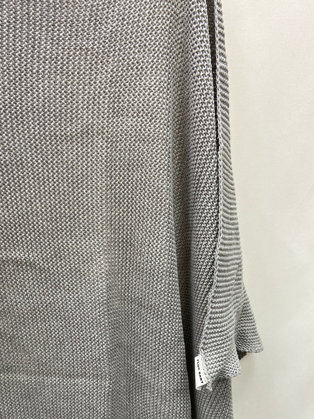 OTRAS.Manta grisácea punto 100% algodón