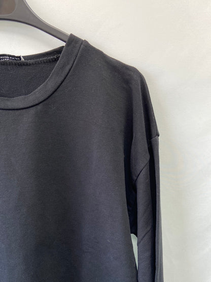 VALENTINA.Sudadera fina negra T.L