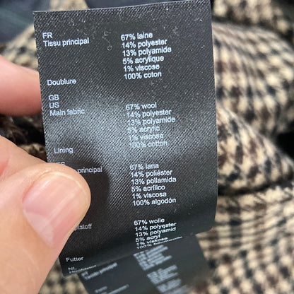 MAJE. Pantalón corto pata de gallo T.36