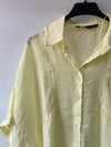 ZARA.Camisa amarilla oversized T.s(tara)