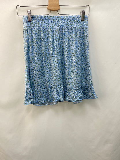C&amp;A. Blue floral skirt size 36