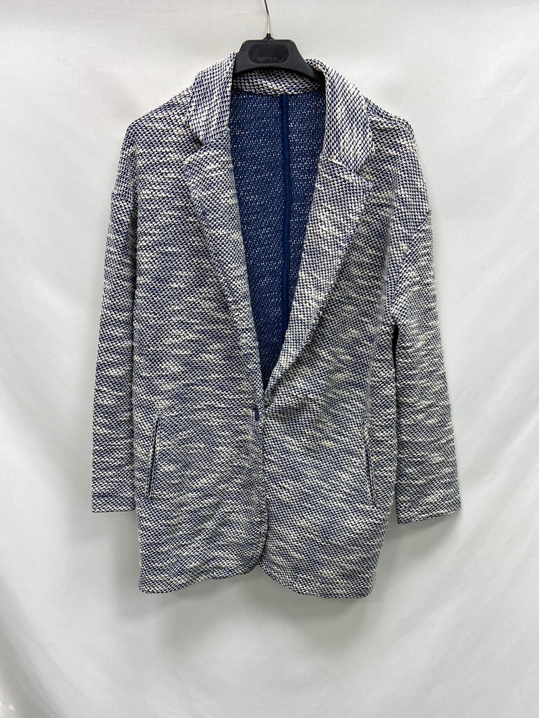 OTRAS.Blazer jaspeada azul T.S