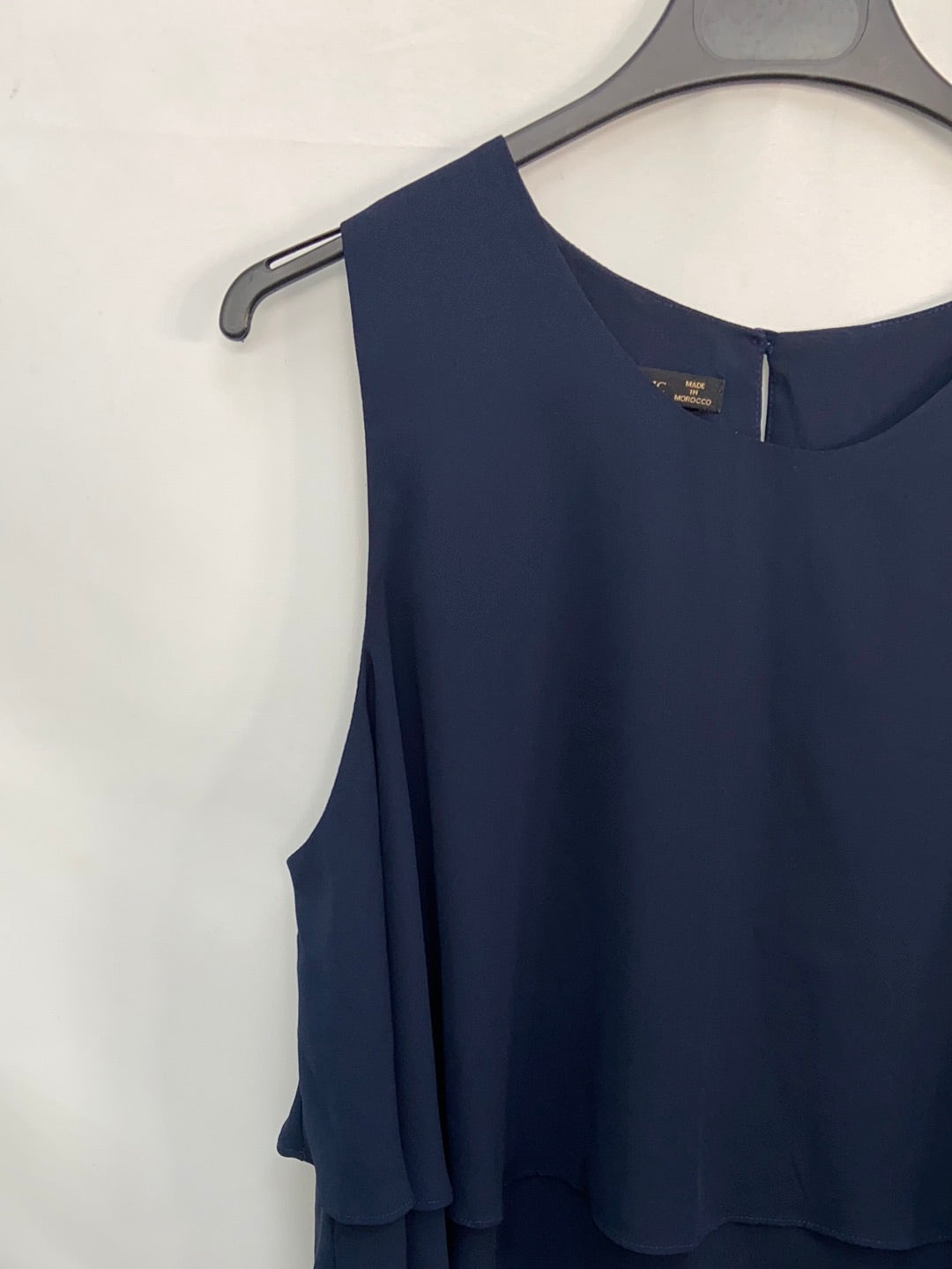 ZARA. Navy blue layered blouse TL