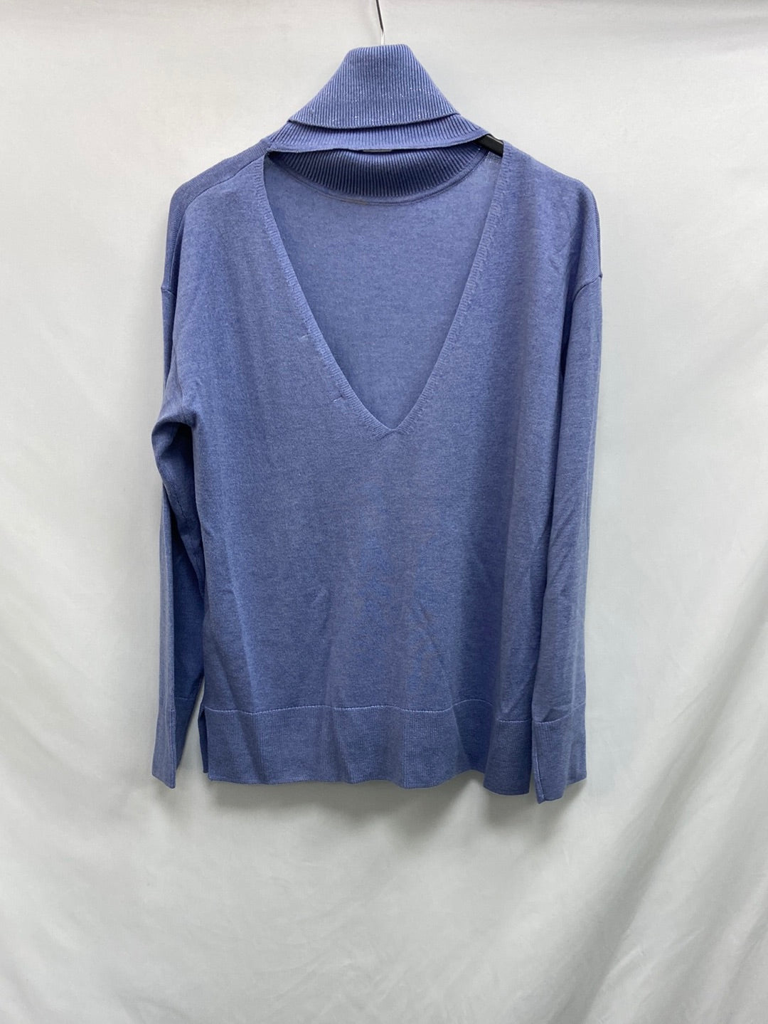 UTERQÜE. Blue knit sweater TS