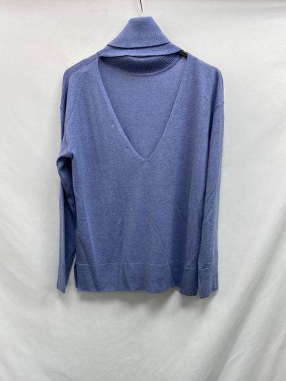UTERQÜE. Blue knit sweater TS