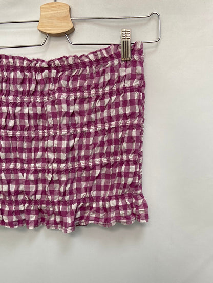 OTRAS.Top cuadros vichi nido de abeja T.Xs