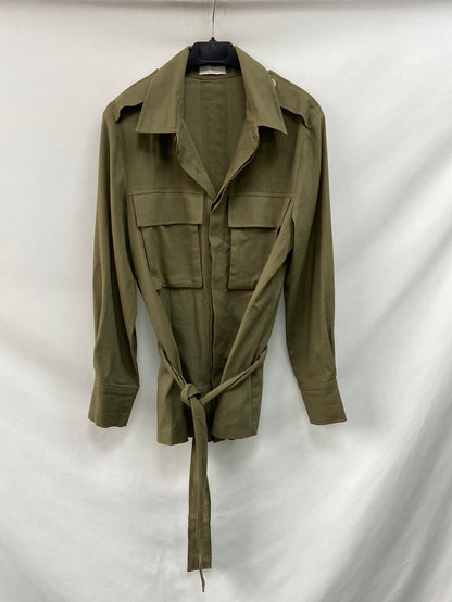 BIMANI.Green linen overshirt S.1 (S)