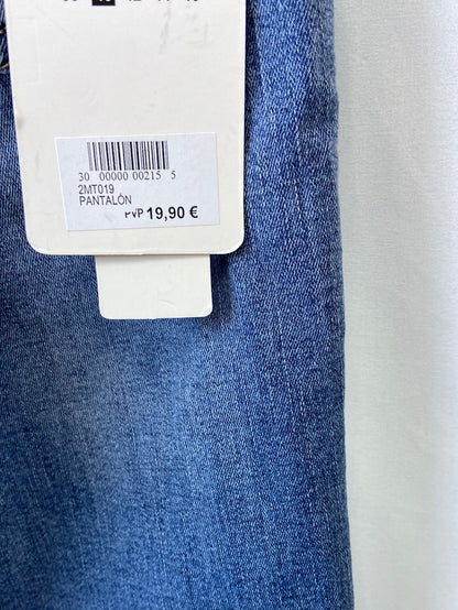 MITI BACI.Vaqueros camapana elásticos T.36 (XS/S)