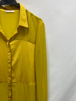 PROMOD. Blusa doble textura amarilla T.u(m)