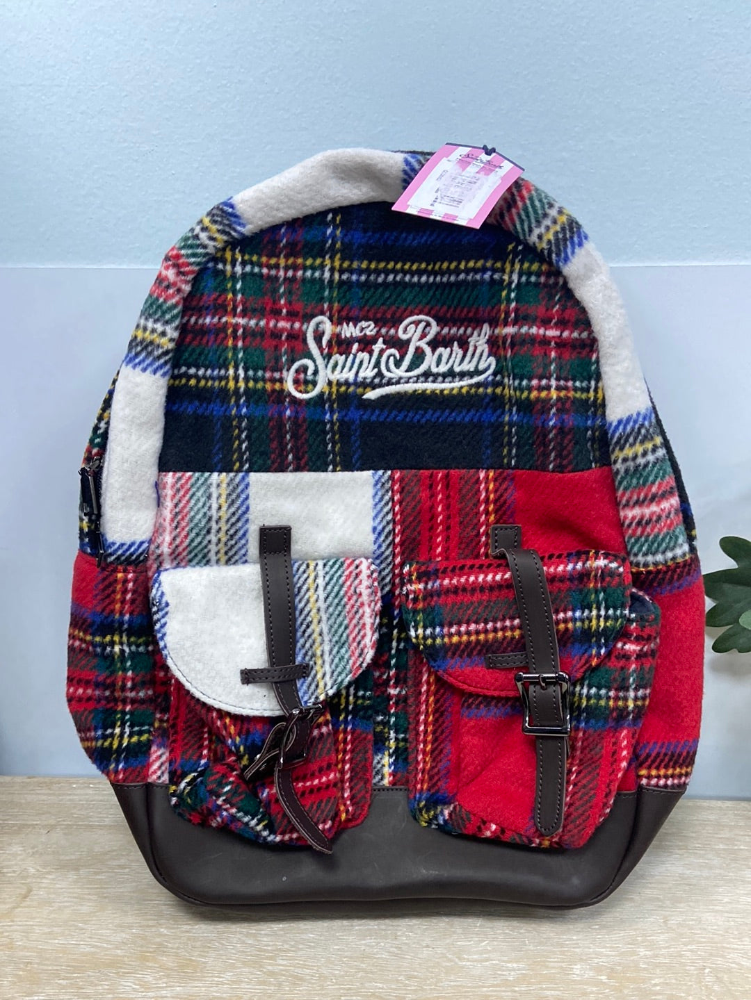 SAINT BARTH.Mochila cuadros escoceses