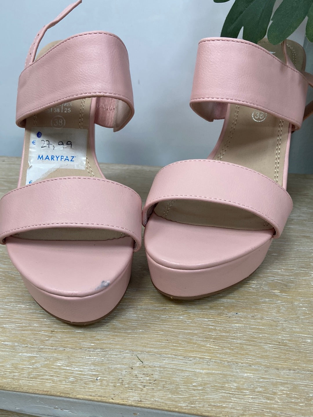 MARYPAZ.Tacones rosas T.38 (Tara)