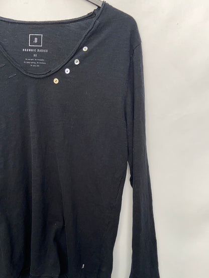 BROWNIE. Black T-shirt T.xs