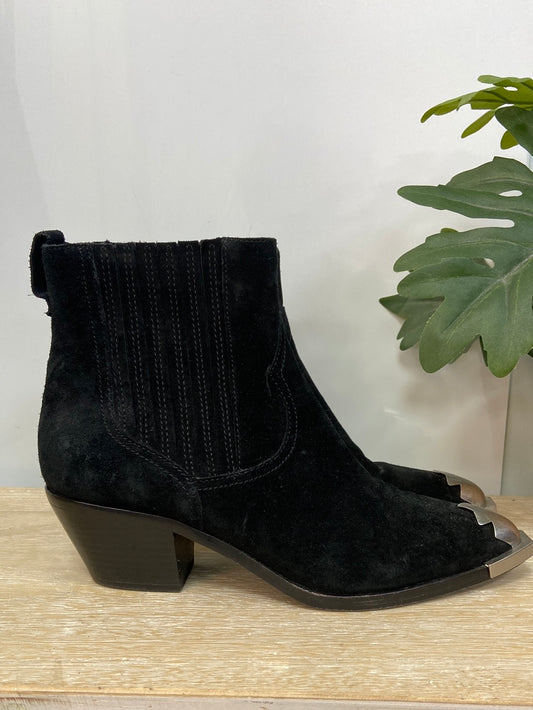 ASH.Botines negros cowboy T.39