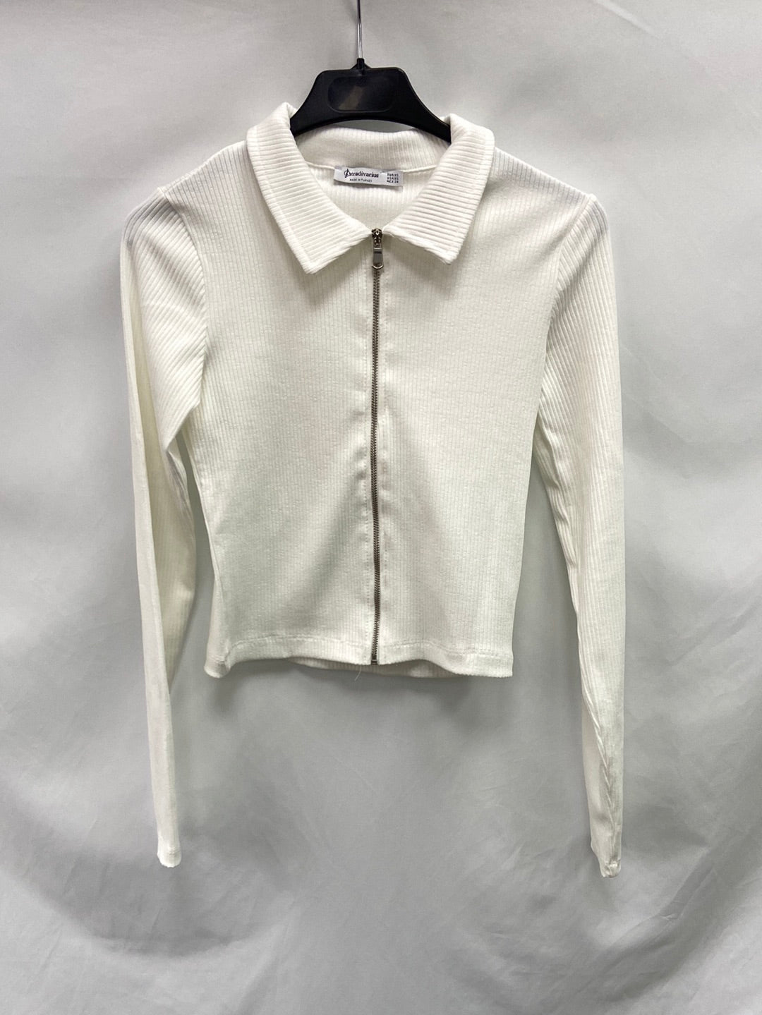 STRADIVARIUS.Ribbed knit jacket S.XS