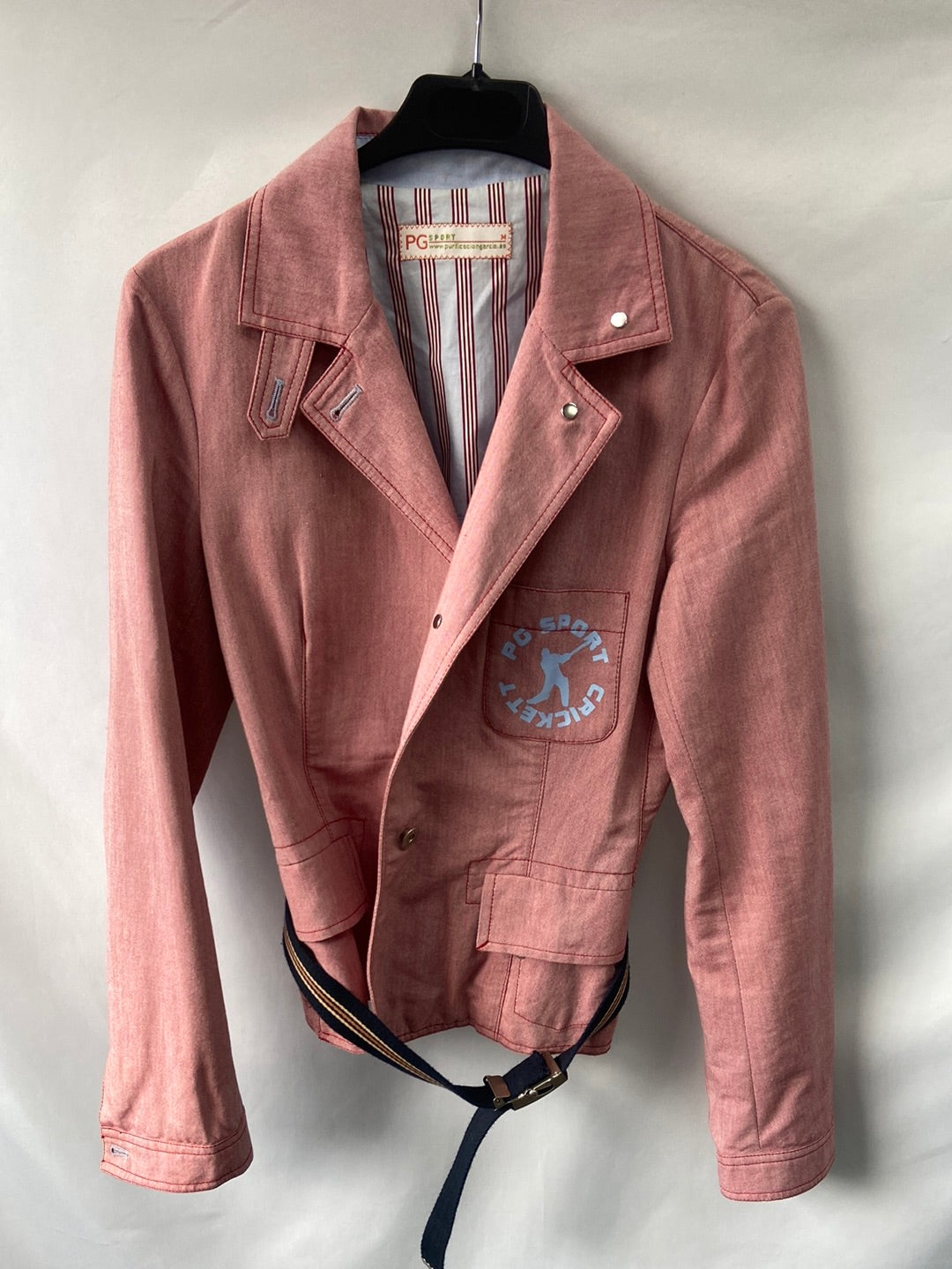 PURIFICACIÓN GARCIA.Chaqueta finita rosa T.M