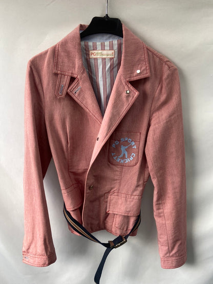 PURIFICACIÓN GARCIA.Chaqueta finita rosa T.M