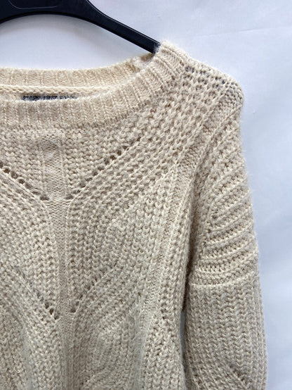 MANGO.Jersey beige gordito T.s