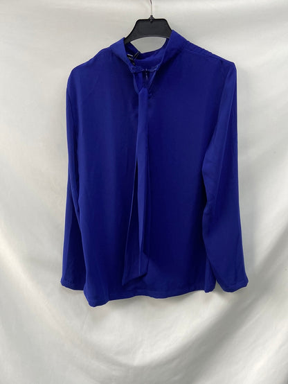 CORTEFIEL. Blue blouse with Perkins collar Ts
