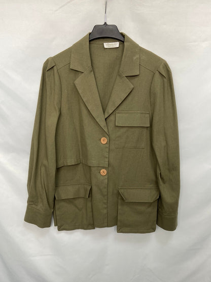 BIMANI.Green Linen Ts Jacket/Overshirt