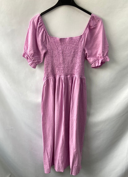 OTRAS.Vestido midi malva TU(s/m)